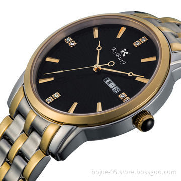 Business men's watch, stainless steel with mechanical movement, OEM
